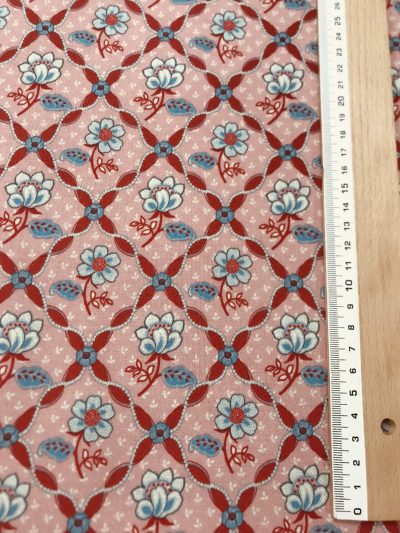 Algodón orgánico Folk rojo