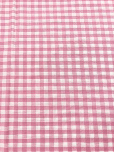 Vichy algodón 1cm rosa