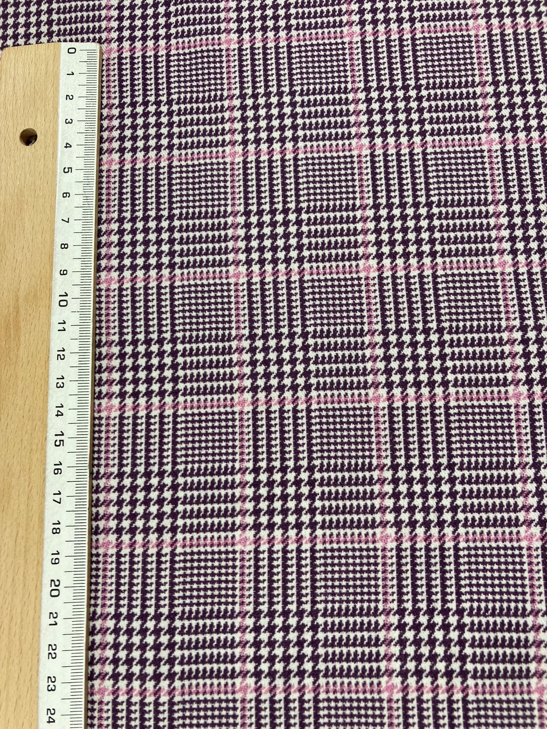 Villela Principe Gales berenjena/rosa