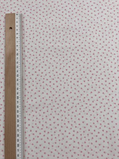 Corazones Rosa fundo blanco