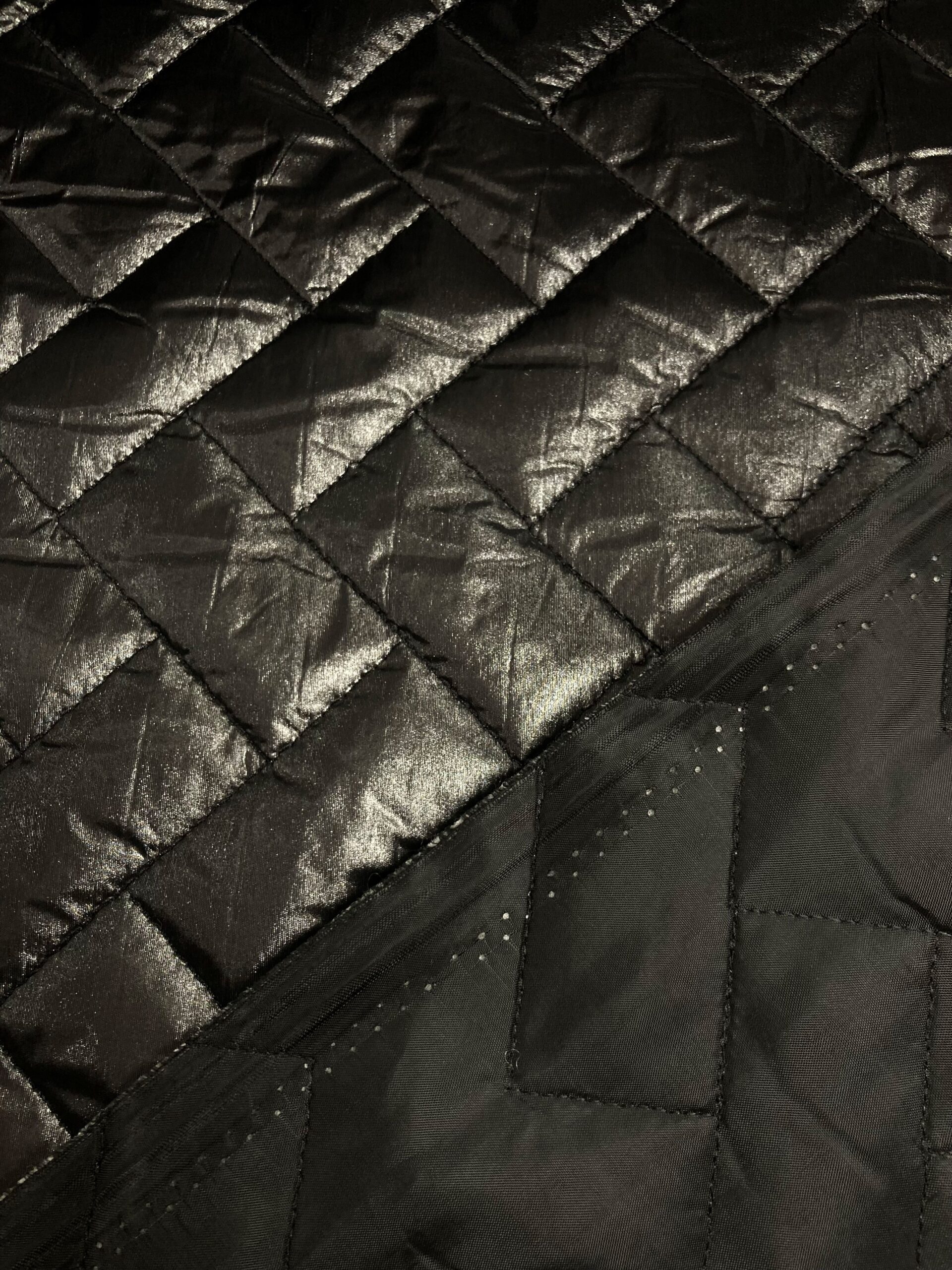 Acolchado rectángulo negro