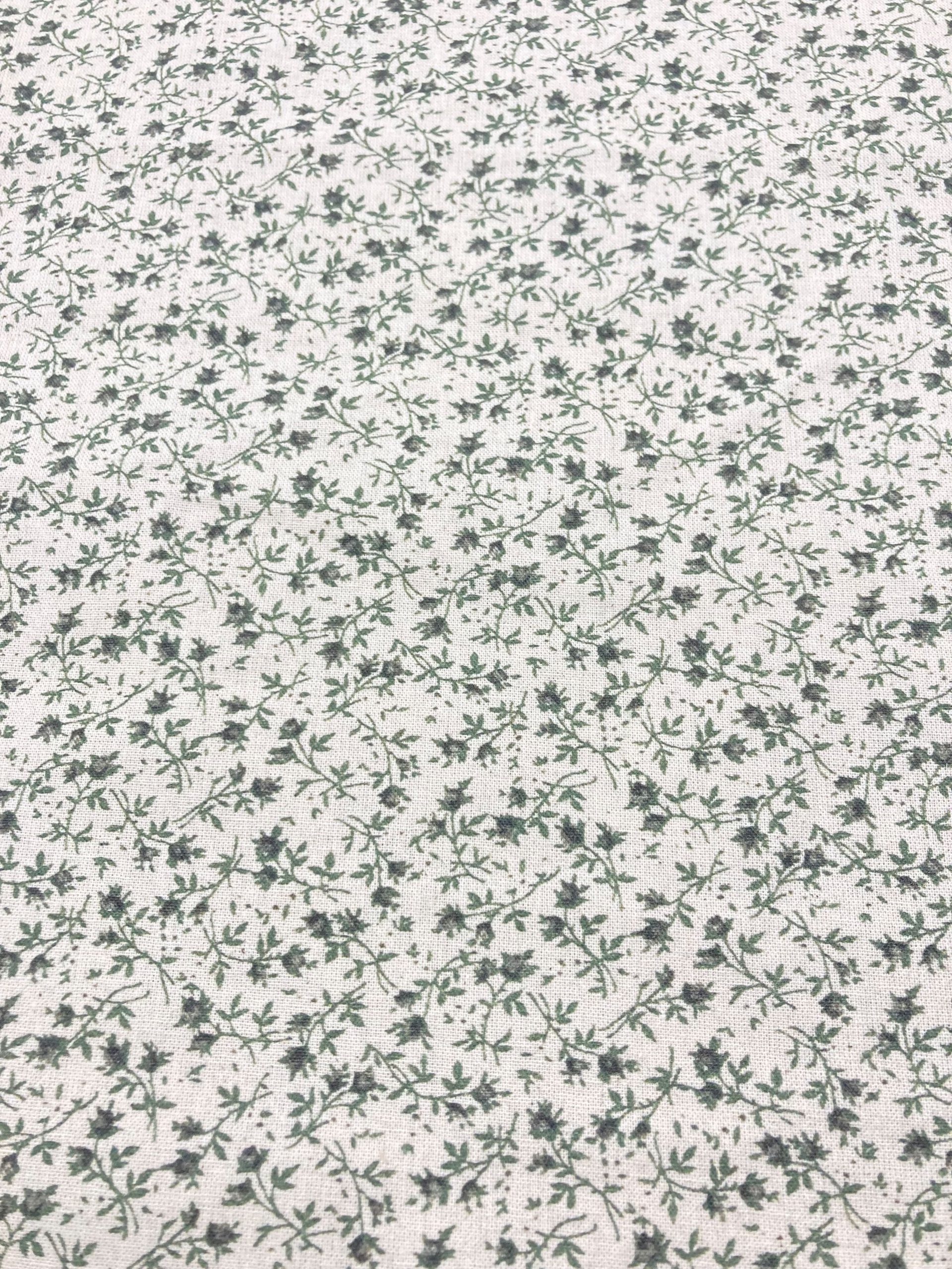 Algodón Mireia flor verde