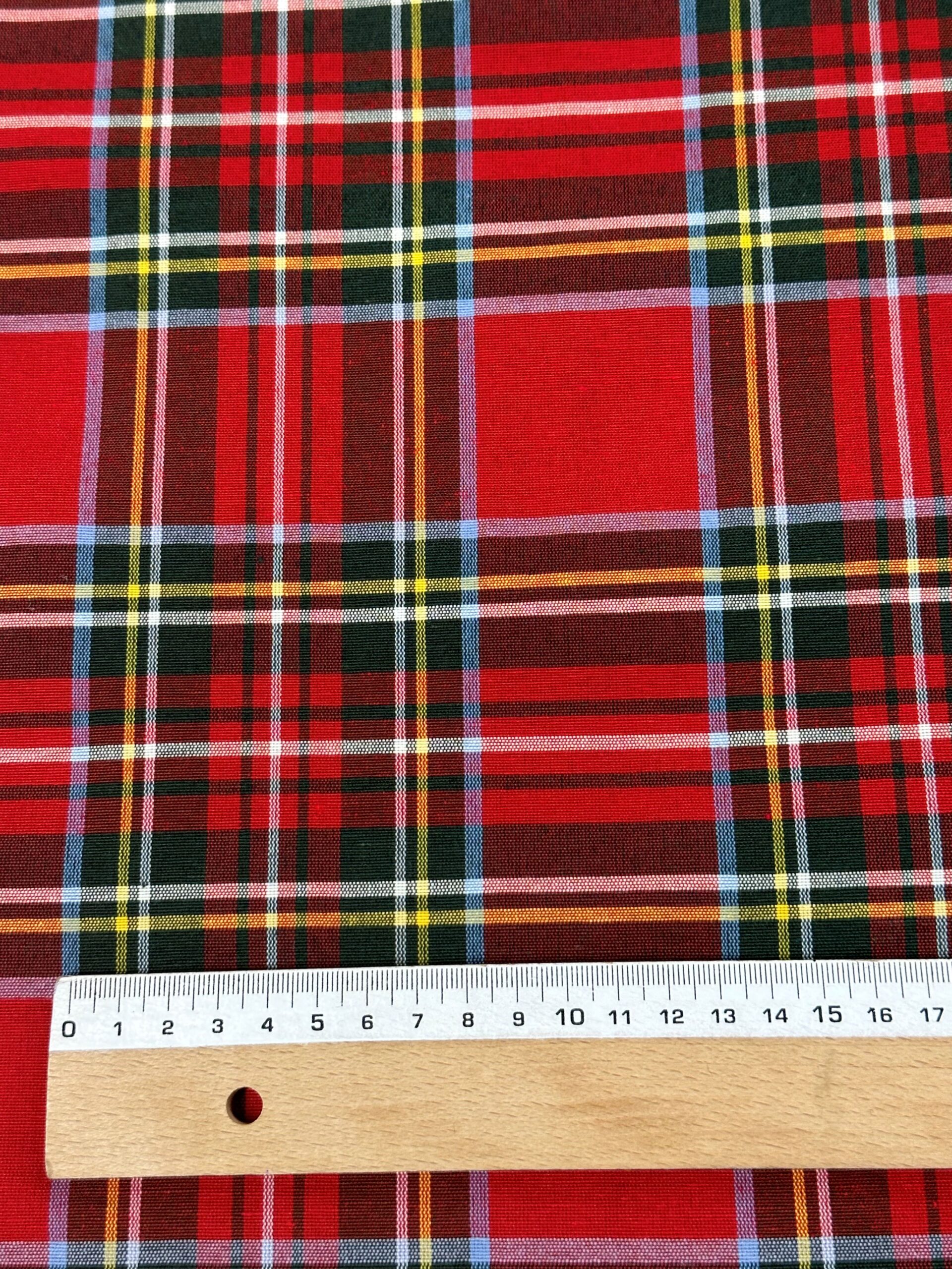 Loneta tejida escocés rojo 3.20**