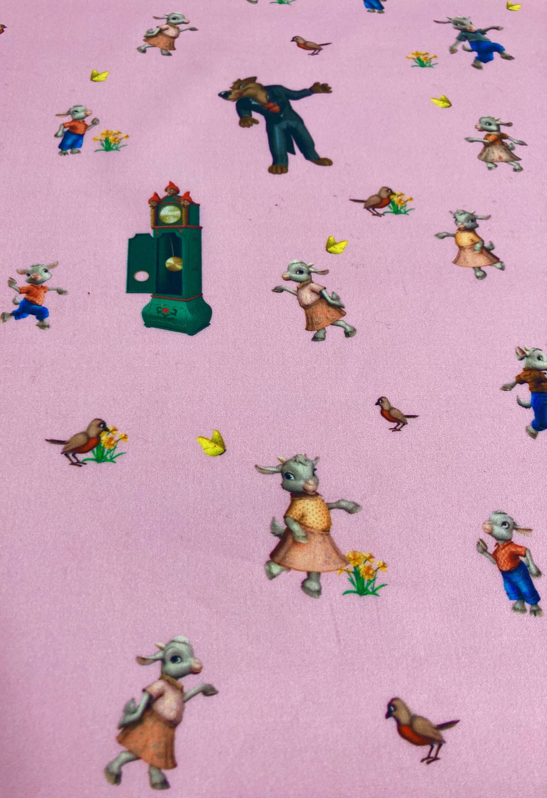 Algodón Feroz-cabritillos rosa