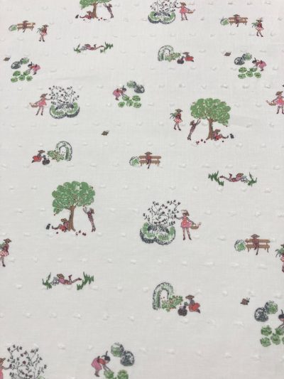 Algodón Plumeti arboles