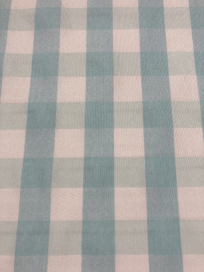 Loneta vichy turquesa empolvado grande