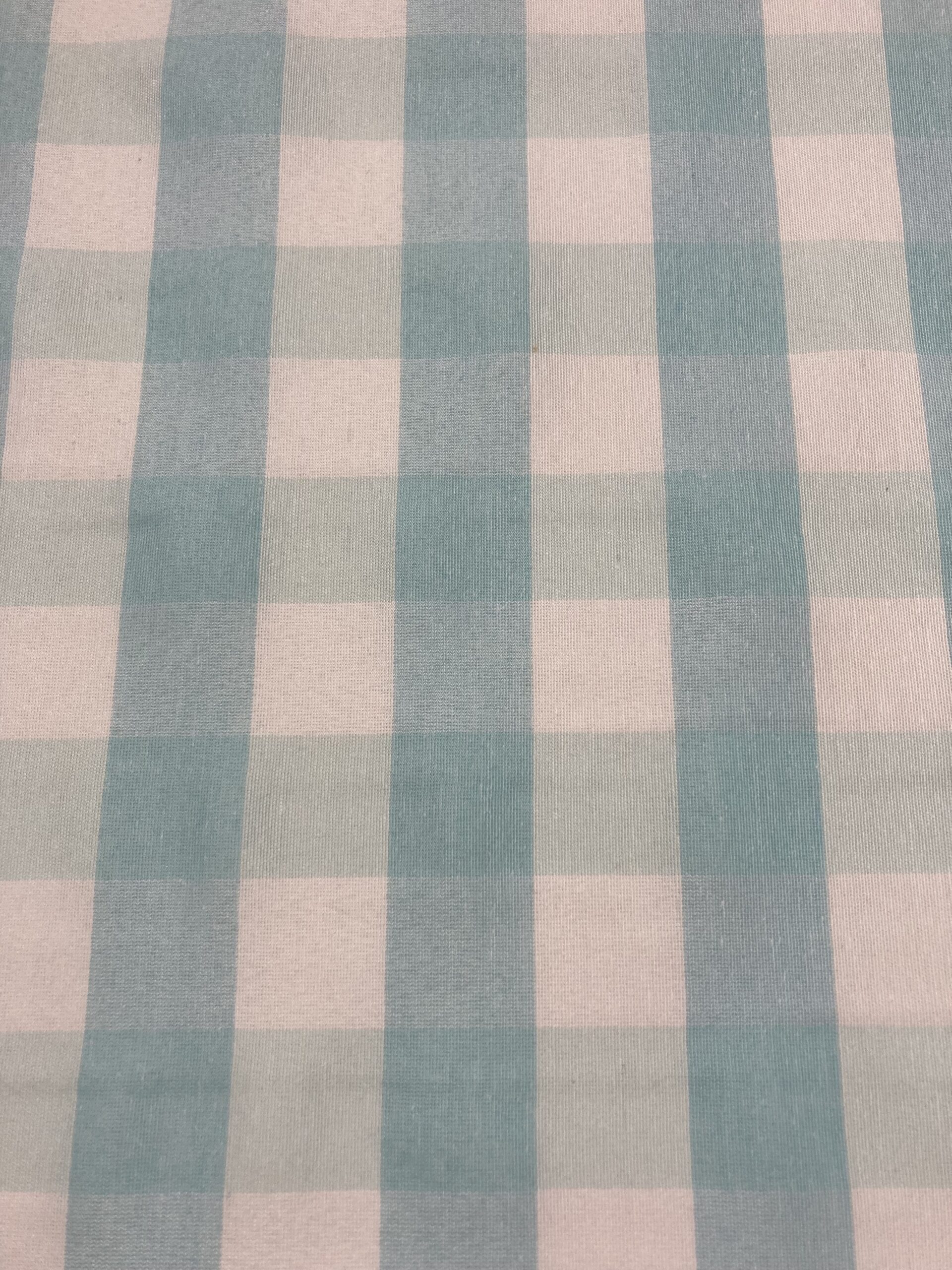 Loneta vichy turquesa empolvado grande