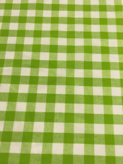 Vichy algodón 1,5cm verde pistacho