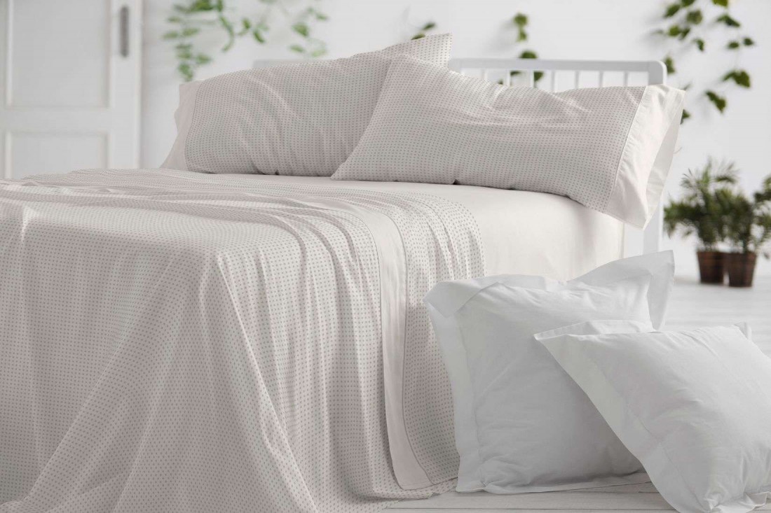 Juego sabanas Algodón BURRITO BLANCO