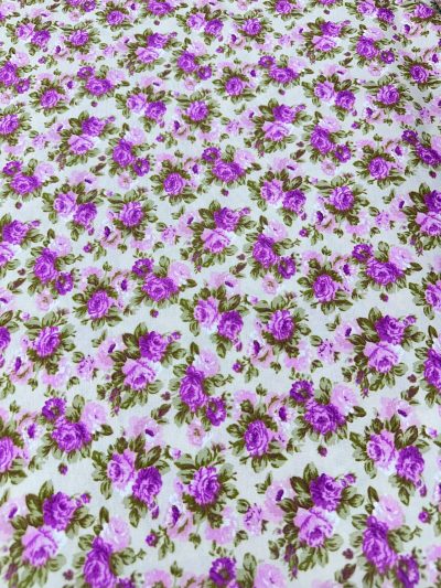 Loneta flor pequeña lila