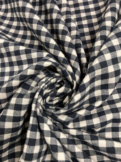 Vichy seersucker negro/hueso