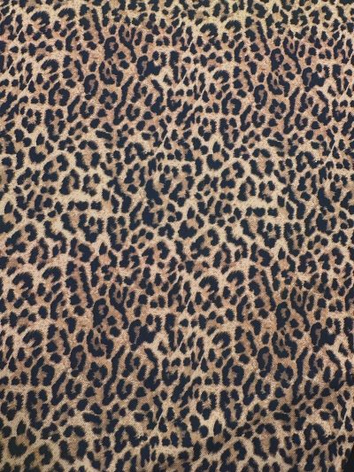 Gabardina elástica animal print