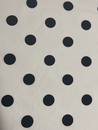 Popelín flamenca blanco l.negro.