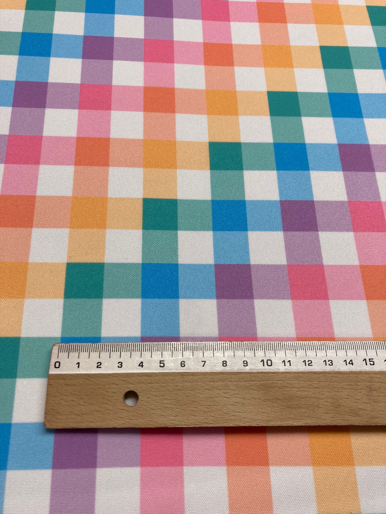 Strech Alegría cuadros multicolor - Imagen 2