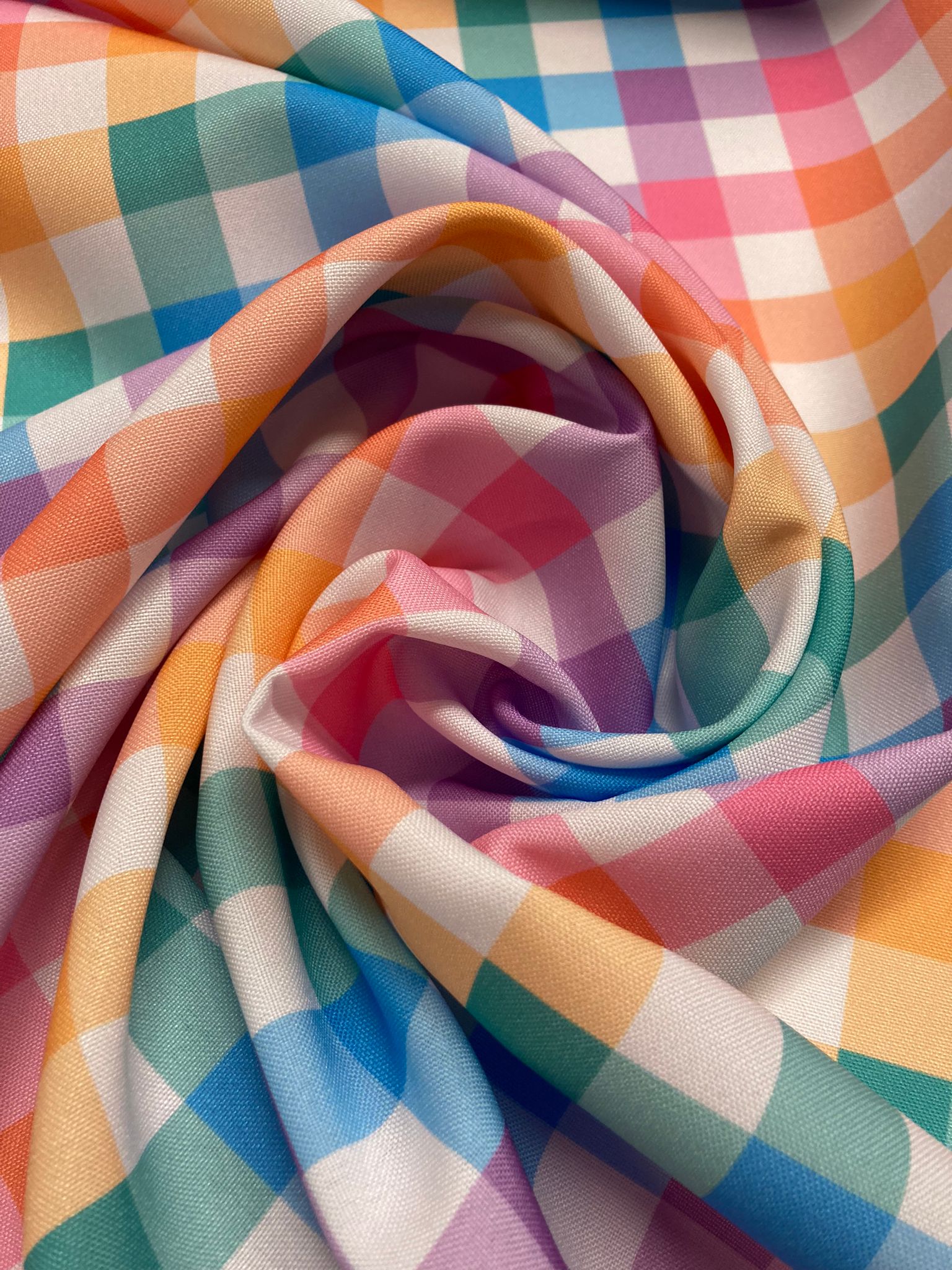 Strech Alegría cuadros multicolor - Imagen 3