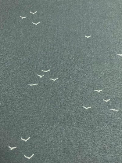 Algodón Misao gaviotas azul.
