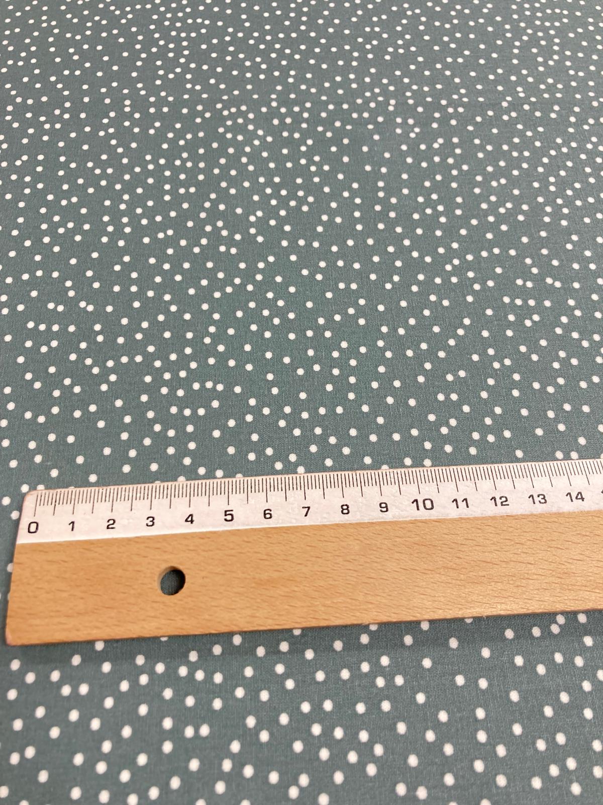 Algodón Misao topitos azul...