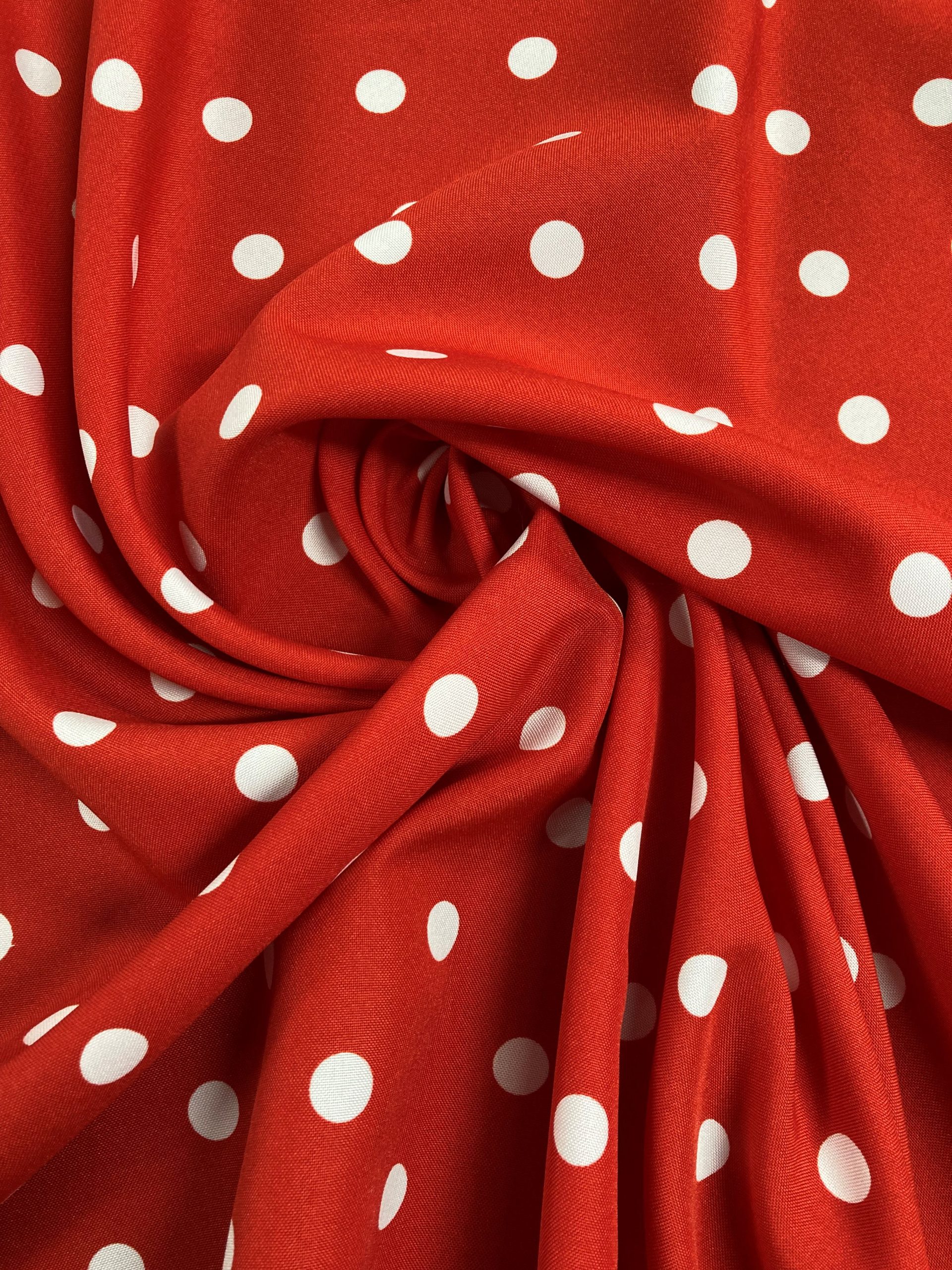 Popelín Flamenca rojo l.blanco