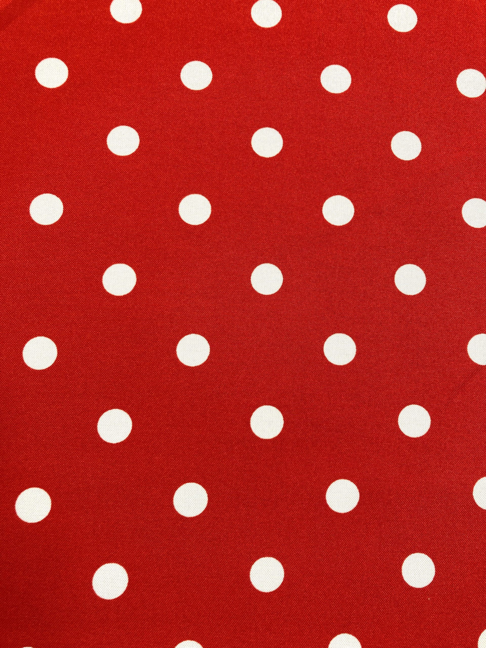 Popelín Flamenca rojo l.blanco