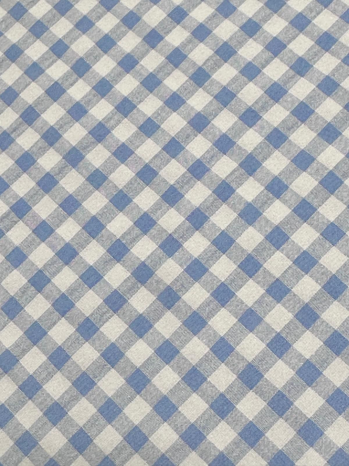 Vichy seersucker celeste.