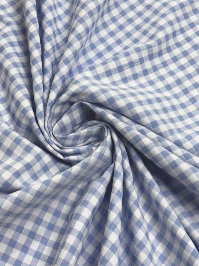 Vichy seersucker celeste.