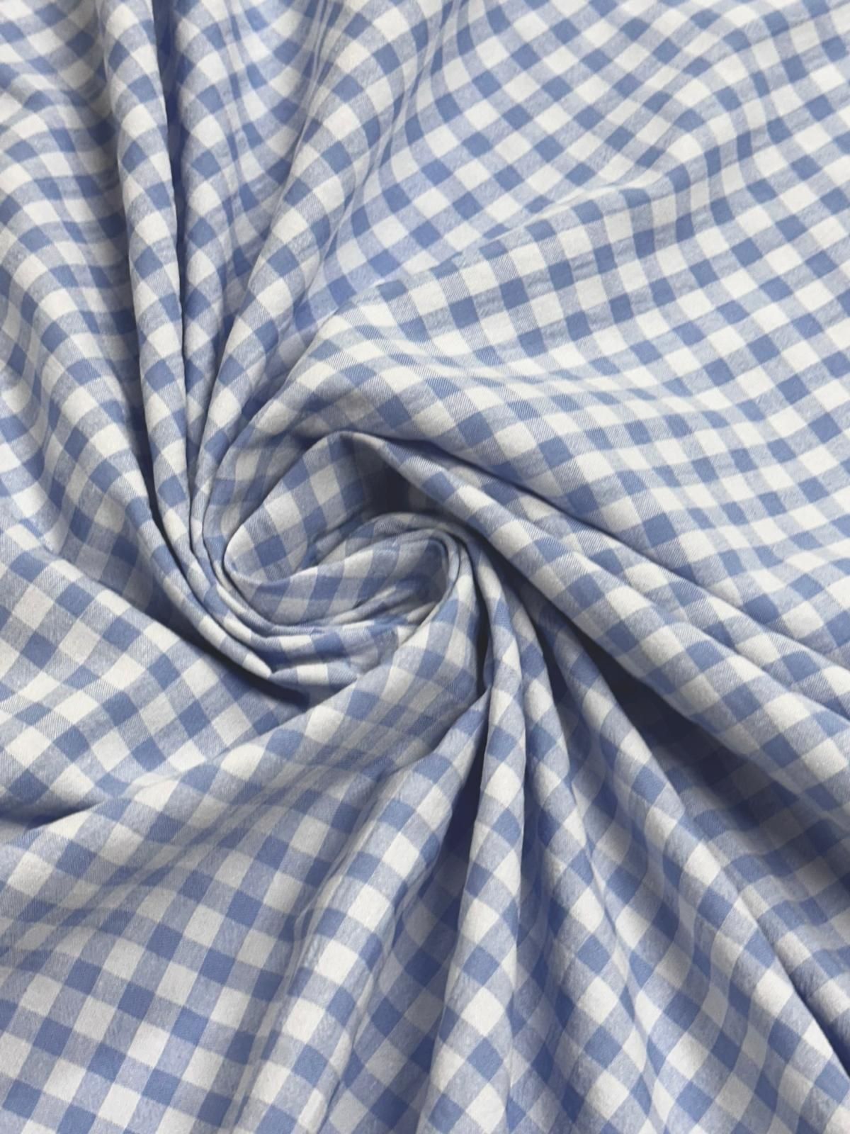 Vichy seersucker celeste.