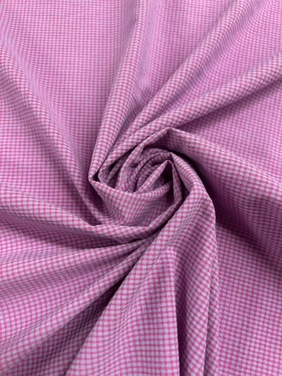 Vichy seersucker fuxia/malva mini