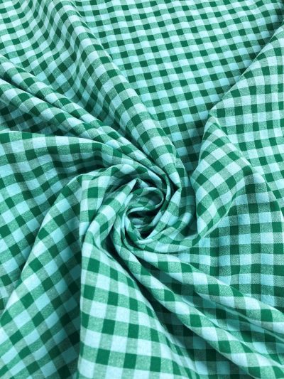 Vichy seersucker verde