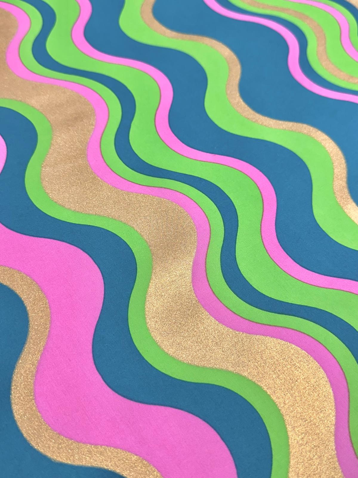 Algodón ondas oro petróleo