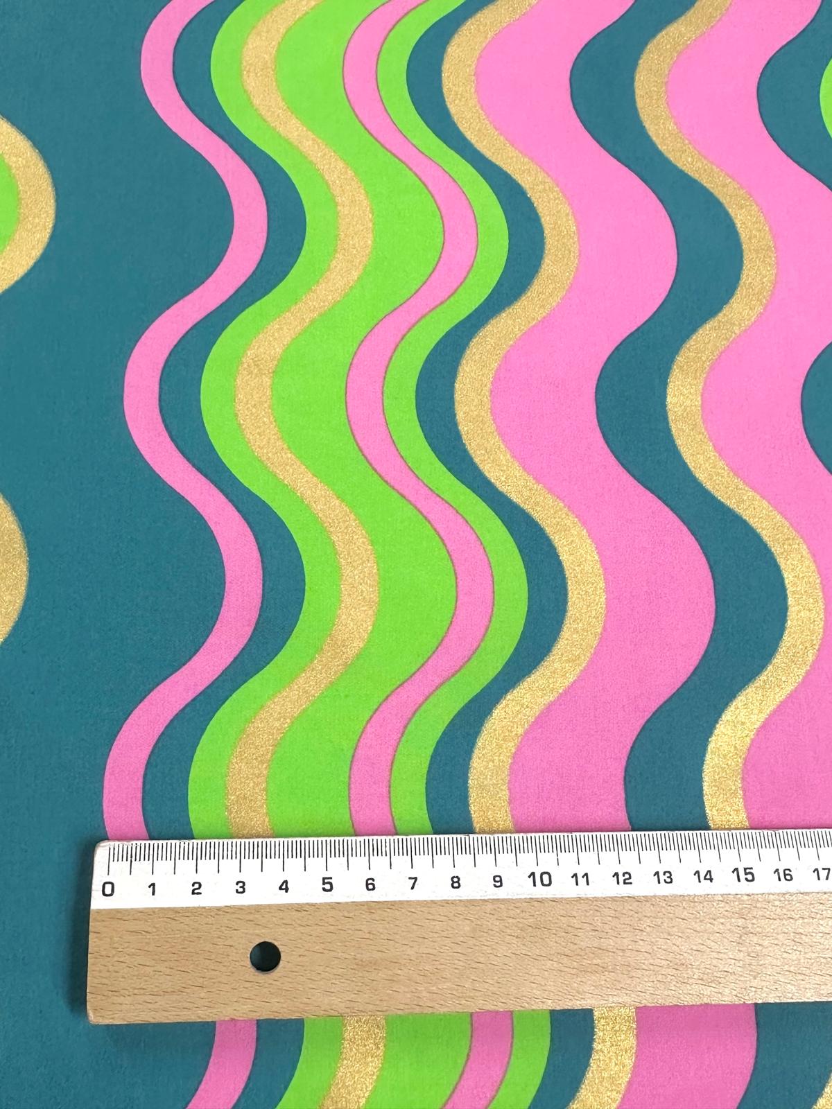 Algodón ondas oro petróleo