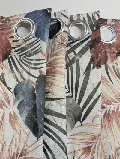 Cortina confeccionada Hojas