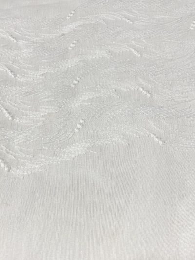 Visillo bordado Angélica crudo