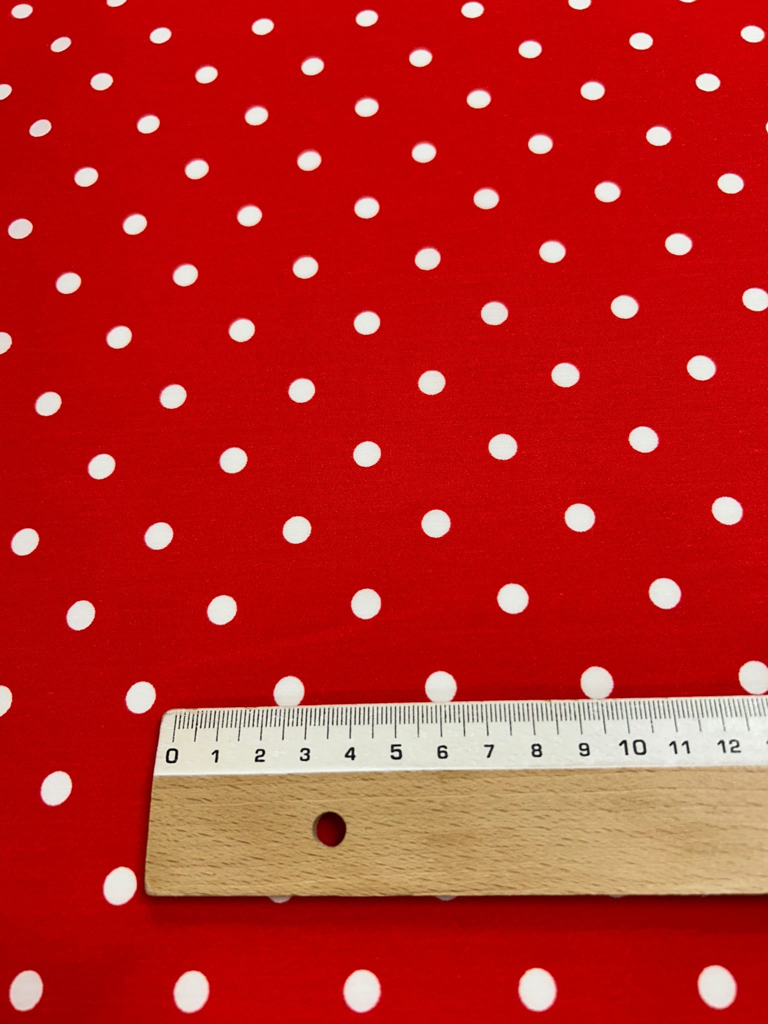 Popelín Flamenca rojo l.blanco 8mm - Imagen 2