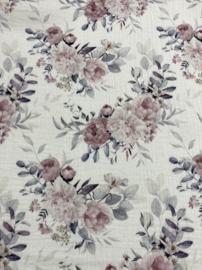 Doble gasa flores Azal