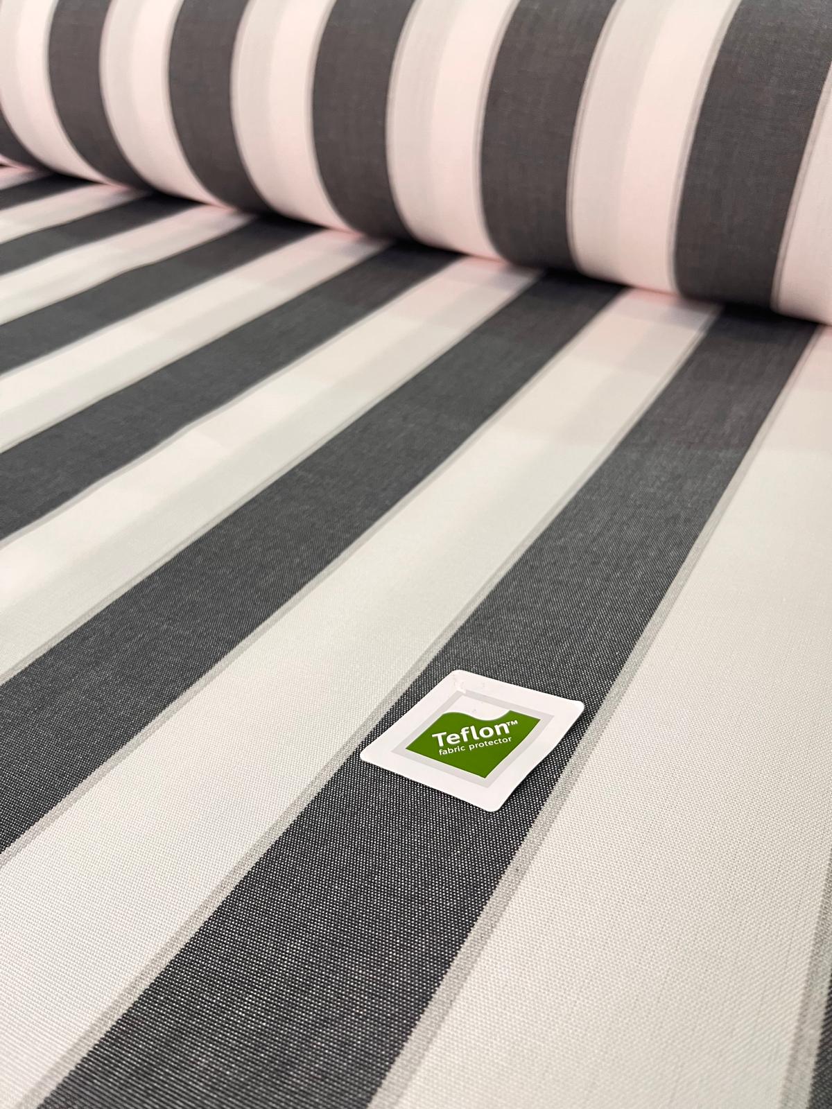 Toldo Teflón Rayas gris