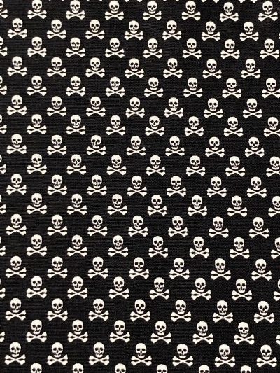 Algodón Calaveras mini negro