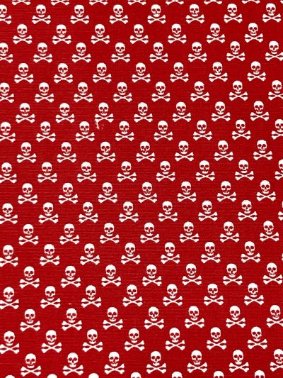 Algodón Calaverqas mini rojo