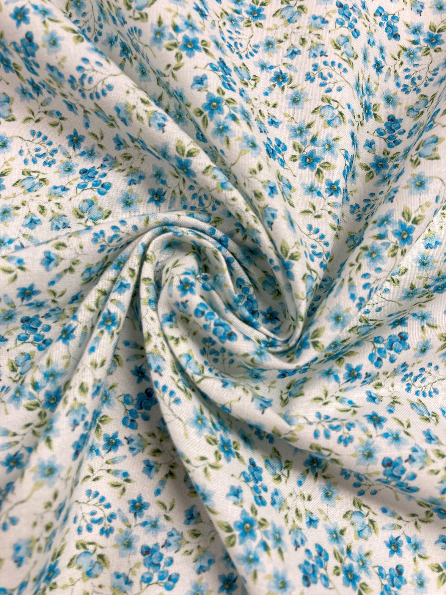 Algodón flor Argani azul - Imagen 2