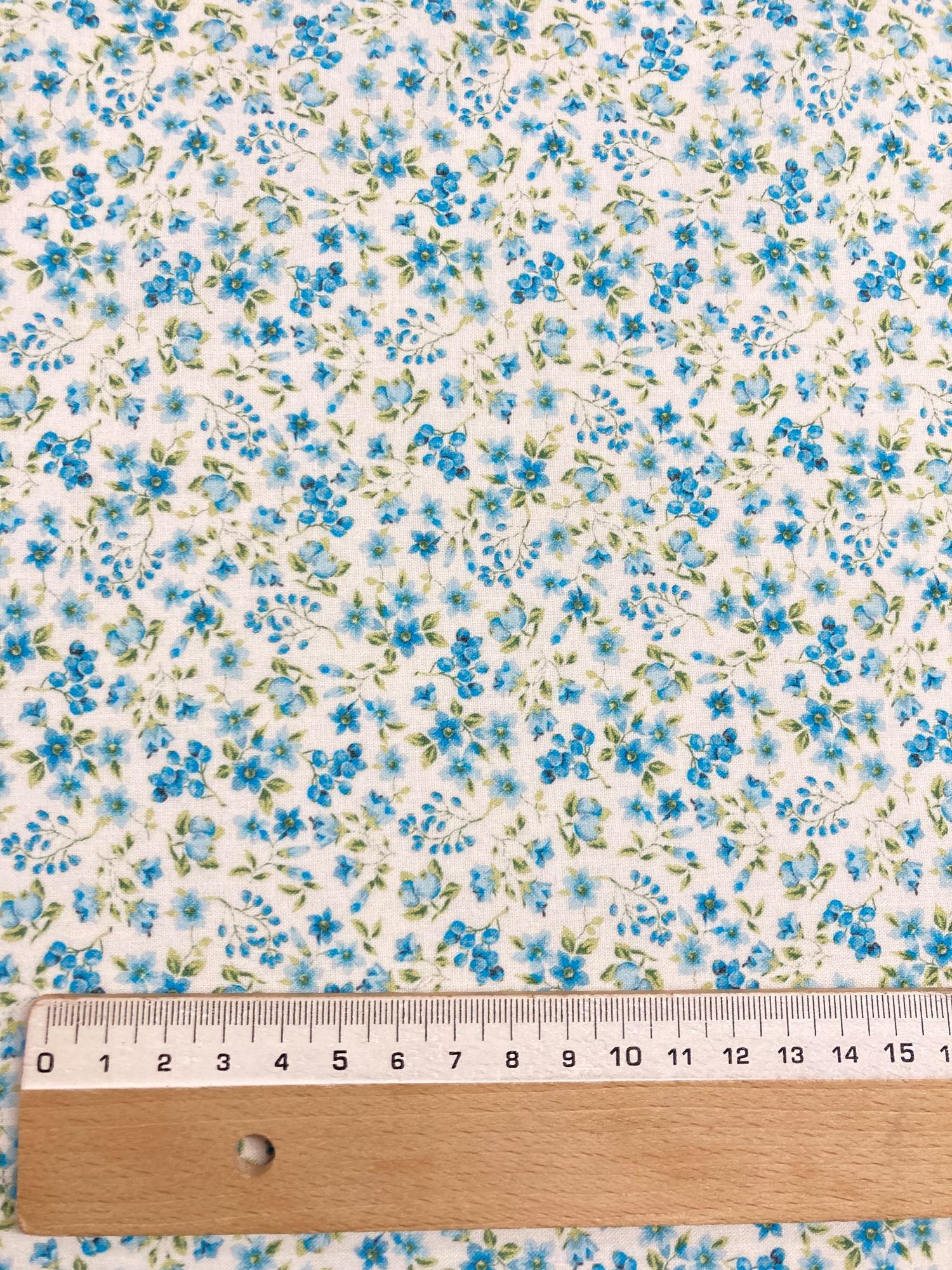 Algodón flor Argani azul - Imagen 3