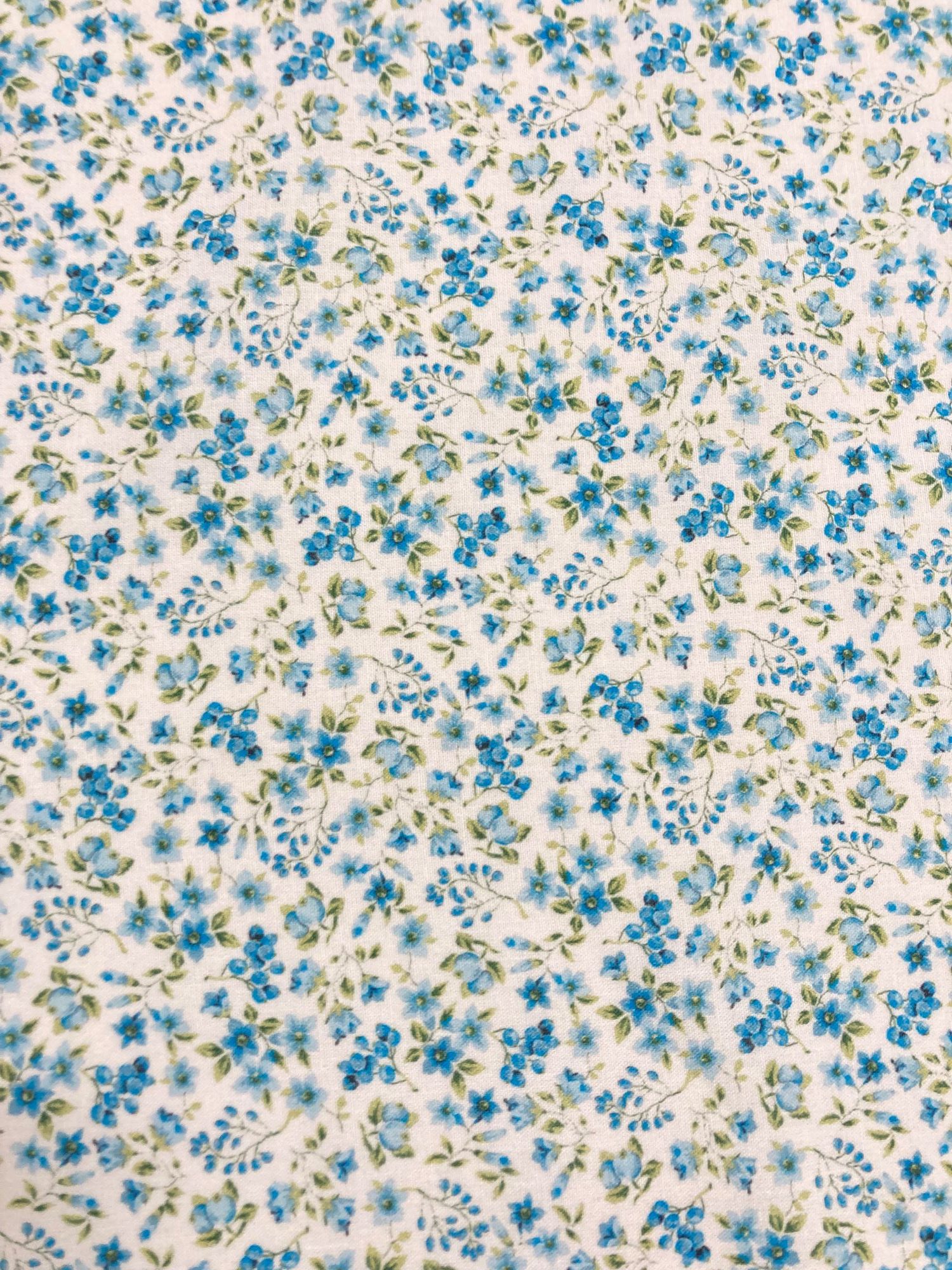 Algodón flor Argani azul