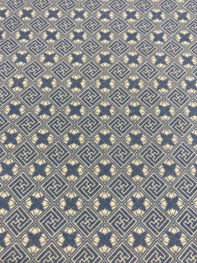 Algodón Mireia Geométrico azul