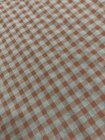 Vichy seersucher Moka mint