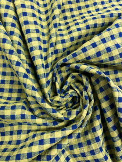 Vichy seersucker azul verde