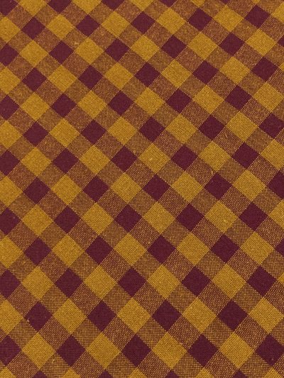 Vichy seersucker burdeos ocre