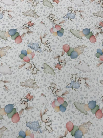 Algodón baby conejitos flor