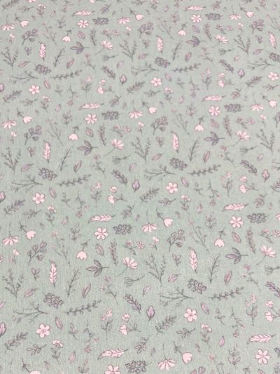 Algodón baby flor f.verde