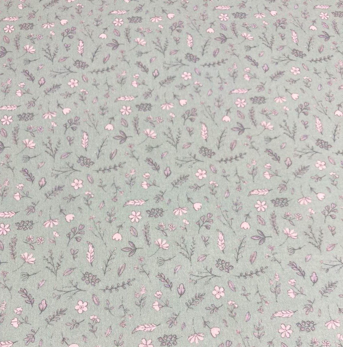 Algodón baby flor f.verde