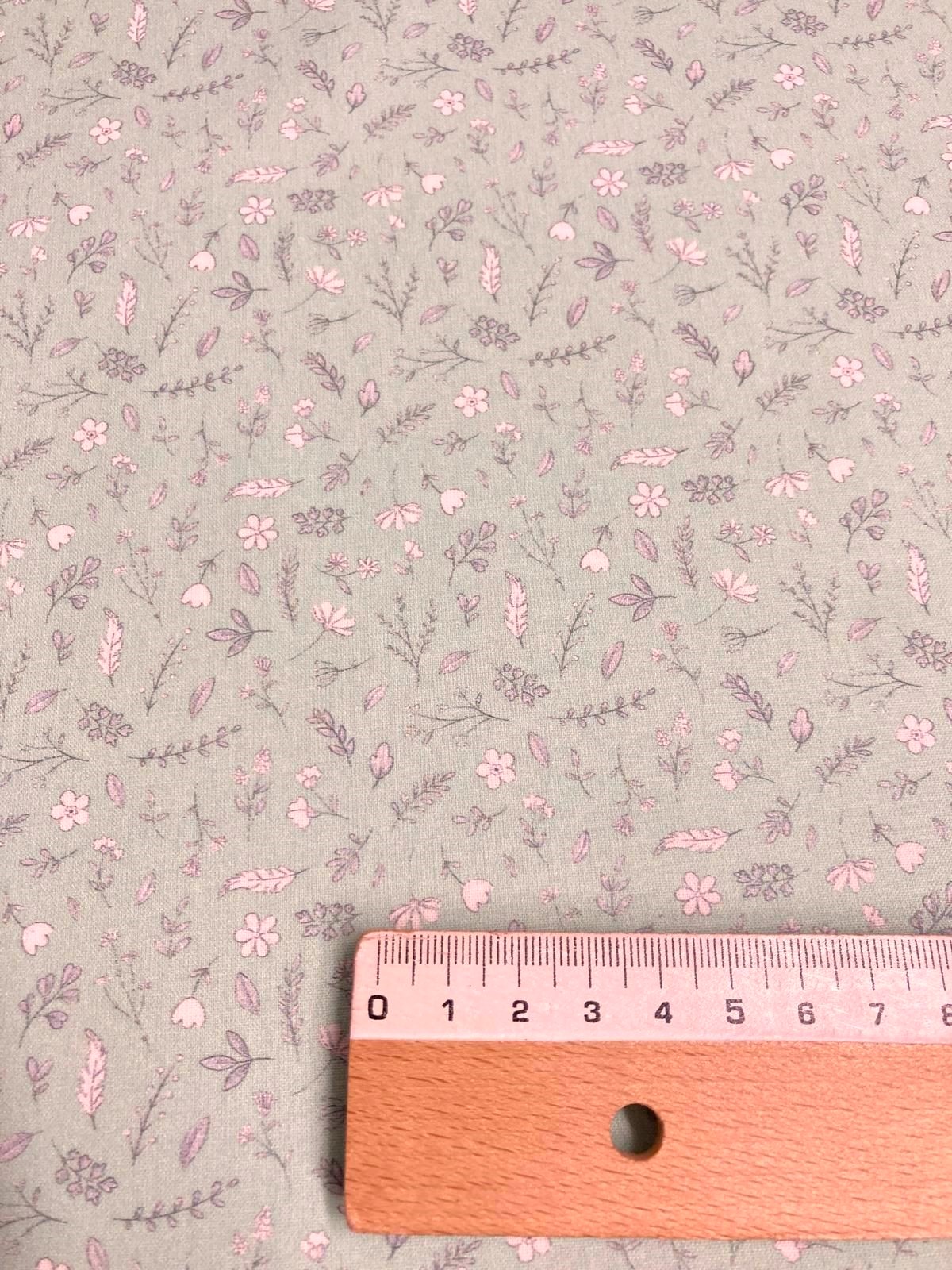 Algodón baby flor f.verde - Imagen 3