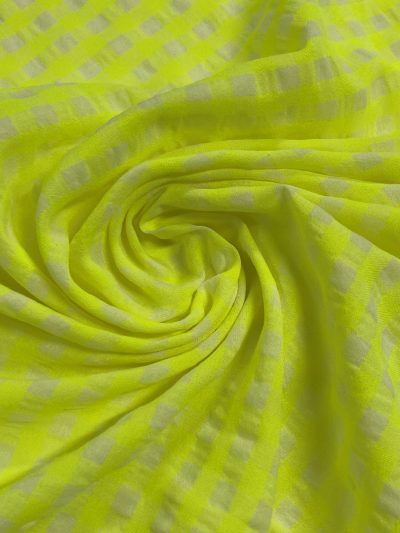 vichy seersucker ligero amarillo fluor