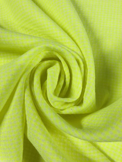 vichy seersucker ligero amarillo fluor mini